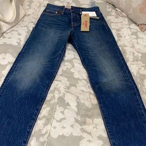 Levi straight leg jeans.